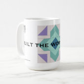 Steppen Sie die glückliche Welt Tasse (Vorderseite Links)