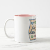 Steppen Sie ein Lachen Zweifarbige Tasse (Links)