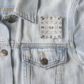 Steppen Sie "im Broderie Perse", c.1800 Button (Beispiel)