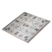 Steppen Sie "im Broderie Perse", c.1800 Fliese (Seite)