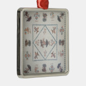 Steppen Sie "im Broderie Perse", c.1800 Silbernes Ornament (Rechts)