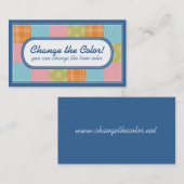 Steppende quilters visitenkarte (Vorne/Hinten)