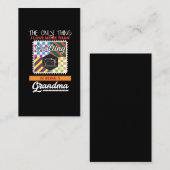 Steppendes Großmutter Geschenk Quilter Nähen Visitenkarte (Vorne/Hinten)