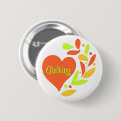 Steppendes Herz Button (Vorne & Hinten)