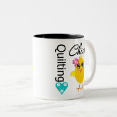 Steppendes Küken Zweifarbige Tasse (VorderseiteRechts)