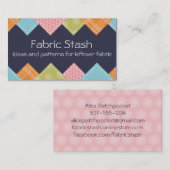 Steppendes nähendes Gewebe-Muster-Näherinhandwerk Visitenkarte (Vorne/Hinten)