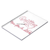 Steppendes Sprichwort Notizblock (Linke Seite)