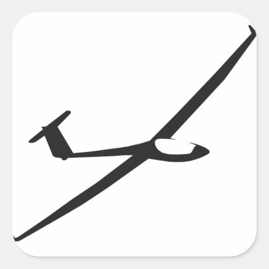 Steppengleiter Quadratischer Aufkleber (Vorderseite)