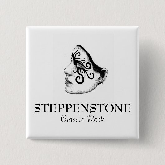 Steppenstone klassisches Felsen-Button Button (Vorderseite)