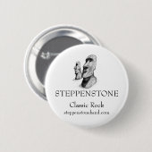 Steppenstone Moai Knopf Button (Vorne & Hinten)