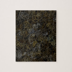 Steppgetriebe, Zahnräder, Uhrenteile, Muster bedru Puzzle
