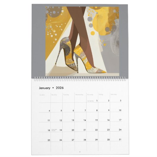 STEPPIN INTO 2026 Calendar Kalender (Jan 2026)