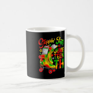 Steppin' Into Juneteenth Ancestors Melanin Roller Kaffeetasse