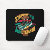 Steppin Into Juneteenth Black History Men 1865 Day Mousepad (Mit Mouse)