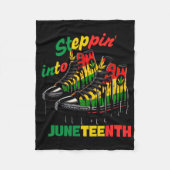 Steppin' Into Juneteenth Fleecedecke (Vorderseite)