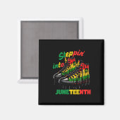 Steppin' Into Juneteenth Magnet (Vorderseite/Rückseite)