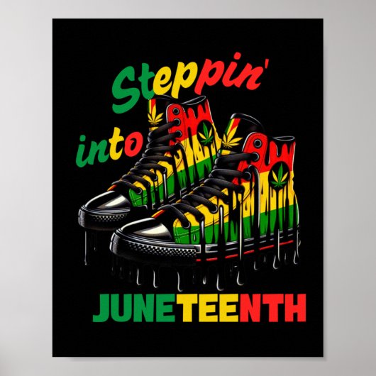 Steppin' Into Juneteenth Poster (Vorne)