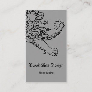 Stepping Lion Card Visitenkarte