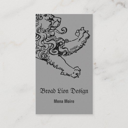 Stepping Lion Card Visitenkarte (Vorderseite)