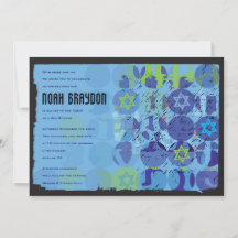 STEPPING STONES Bar Bat Mitzvah Einladung