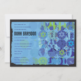 STEPPING STONES Bar Bat Mitzvah Einladung