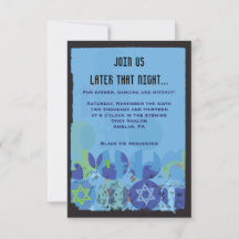 STEPPING STONES Bar Bat Mitzvah Party Card