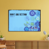 STEPPING STONES Bar Mitzvah Mitzvah Sign-In Board Leinwanddruck (Insitu (Wohnzimmer))