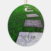 Stepping Stones by Shirley Taylor Keramik Ornament (Links)