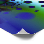 Stepping Stones Cooles Abstraktes Fraktal Kunst Poster (Ecke)