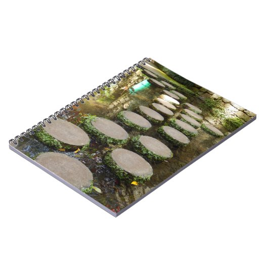 Stepping Stones Foto Notebook Notizblock (Linke Seite)