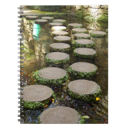 Stepping Stones Foto Notebook Notizblock (Vorderseite)