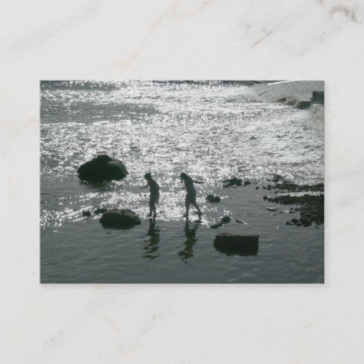 Stepping Stones, Mini-Foto Visitenkarte (Vorderseite)