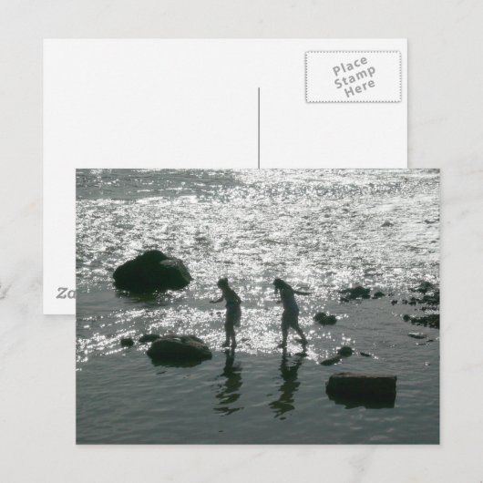 Stepping Stones Postkarte (Vorne/Hinten)