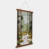 Stepping Stones Wandteppich Mit Holzrahmen (Gewinkelt)