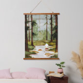 Stepping Stones Wandteppich Mit Holzrahmen (Schlafzimmer)