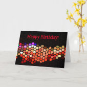 Steppingstones Mosaikfarbene Geburtstagskarte Karte (Gelbe Blume)