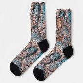 Steppmuster Crew Socke (Linkes Detail)