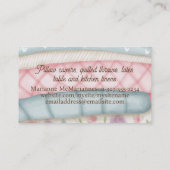 Steppnähte für Nähte Visitenkarte (Rückseite)