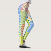 Steppquilten Patchwork-Muster Leggings (Rechts)
