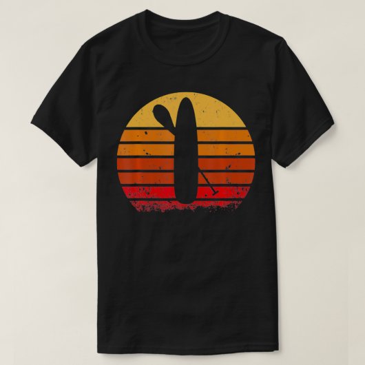 Stepprückwand - Vintages SUP-Design T-Shirt (Design vorne)