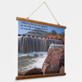 Steppsteine, die über das Wasser gehen Wandteppich Mit Holzrahmen (Gewinkelt)