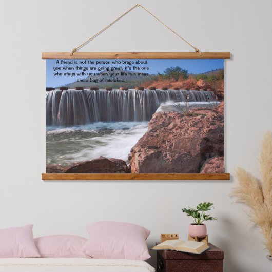 Steppsteine, die über das Wasser gehen Wandteppich Mit Holzrahmen (Schlafzimmer)