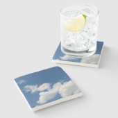 Steps in the clouds - Photograph  Steinuntersetzer (Seitenansicht)