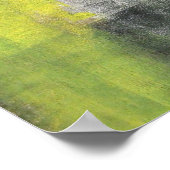 "Steps" Schwarz-Gelb-Abstrakt-Art-Poster Poster (Ecke)