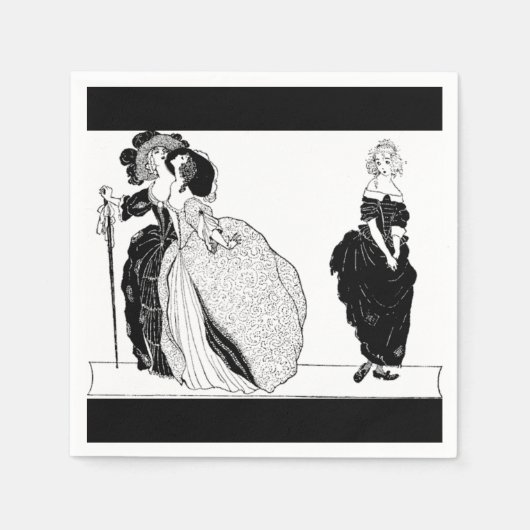 Stepsistans & Vintage Aschenputtel Napkins Serviette (Vorderseite)