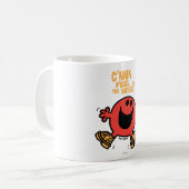 Steptanzender Herr Lärmig Kaffeetasse (Vorderseite Links)