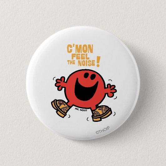 Steptanzender Mr. Noisy Button (Vorderseite)