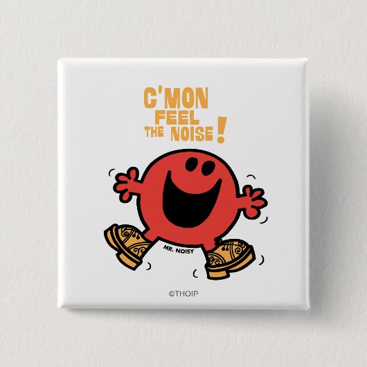 Steptanzender Mr. Noisy Button (Vorderseite)