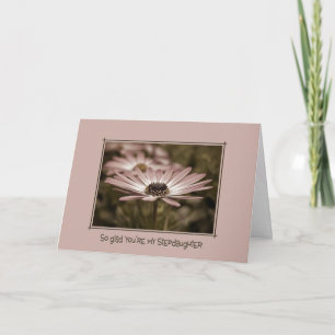 Steptochers Geburtstagsrosa Daisy Karte