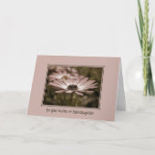 Steptochers Geburtstagsrosa Daisy Karte (Vorderseite)